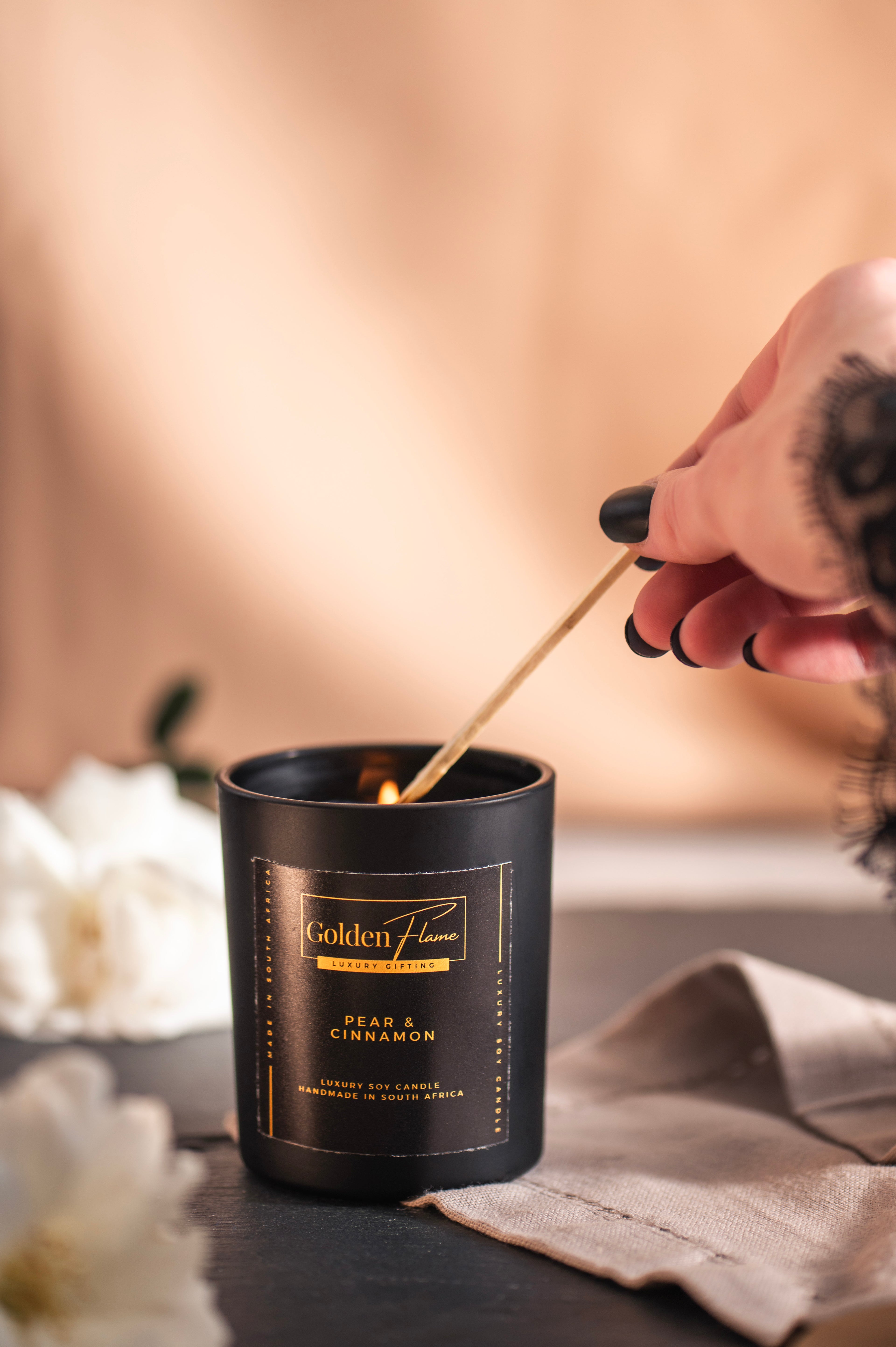 Pear and Cinnamon Soy Candle | Small