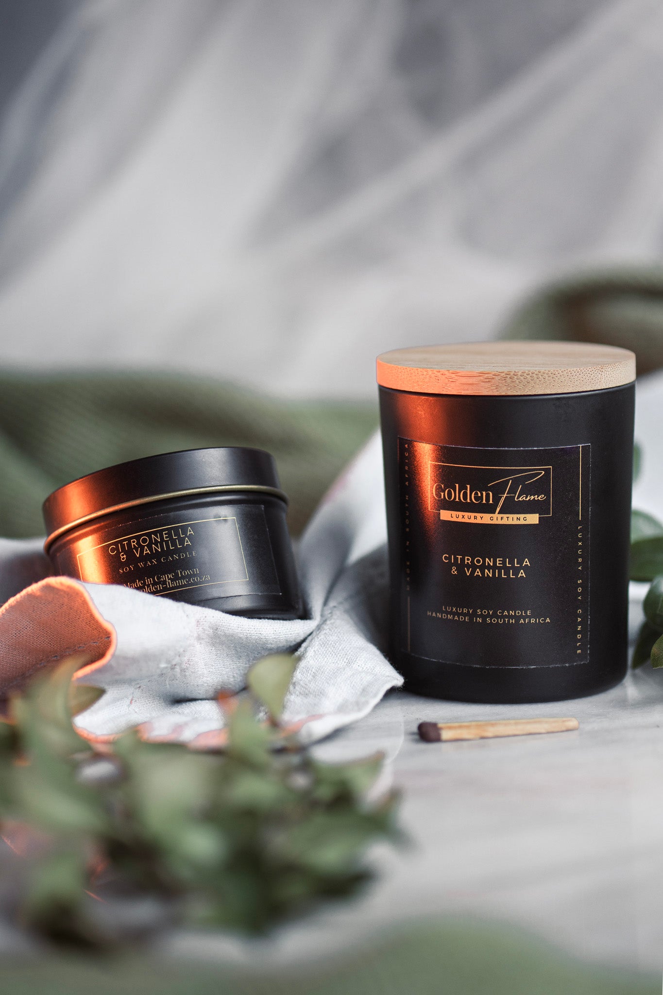 Citronella & Vanilla Soy Candle | Travel Tin