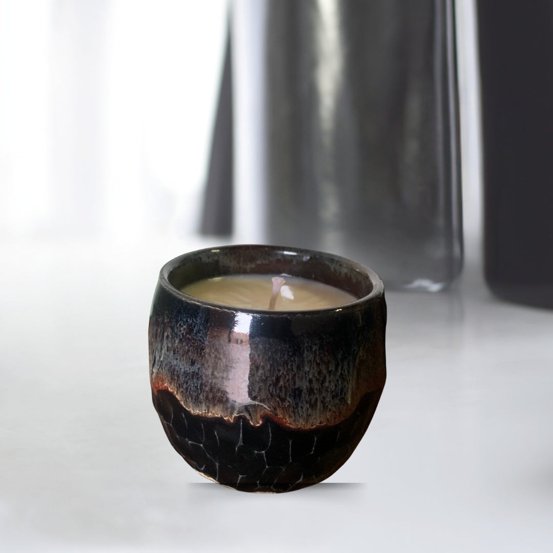 Limited Edition | Opulent Glow Soy Candle | Green Fig Golden Flame