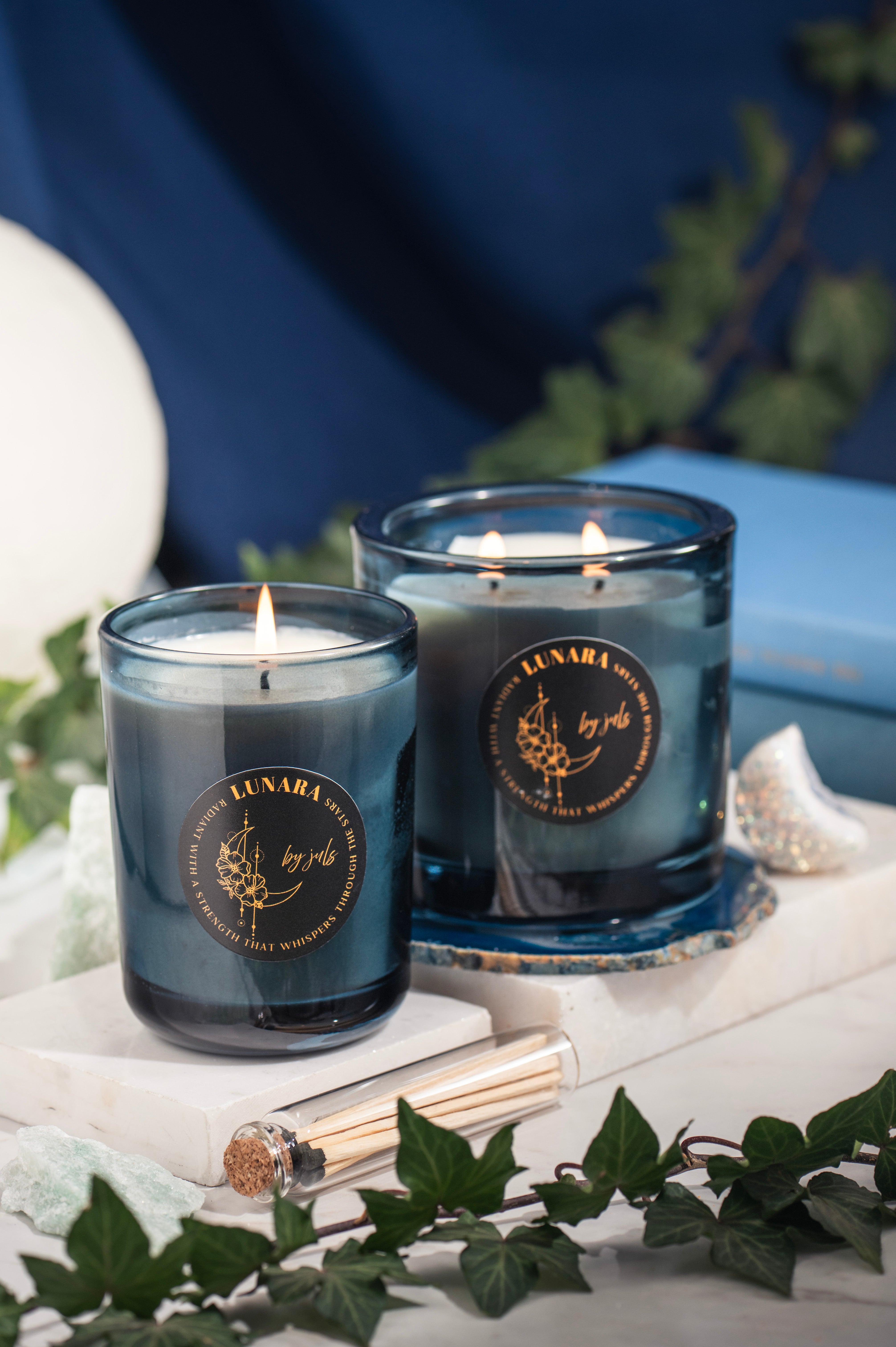 Lunara Soy Candle Set – Golden Flame