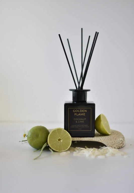 Coconut and Lime Reed Diffuser Golden Flame