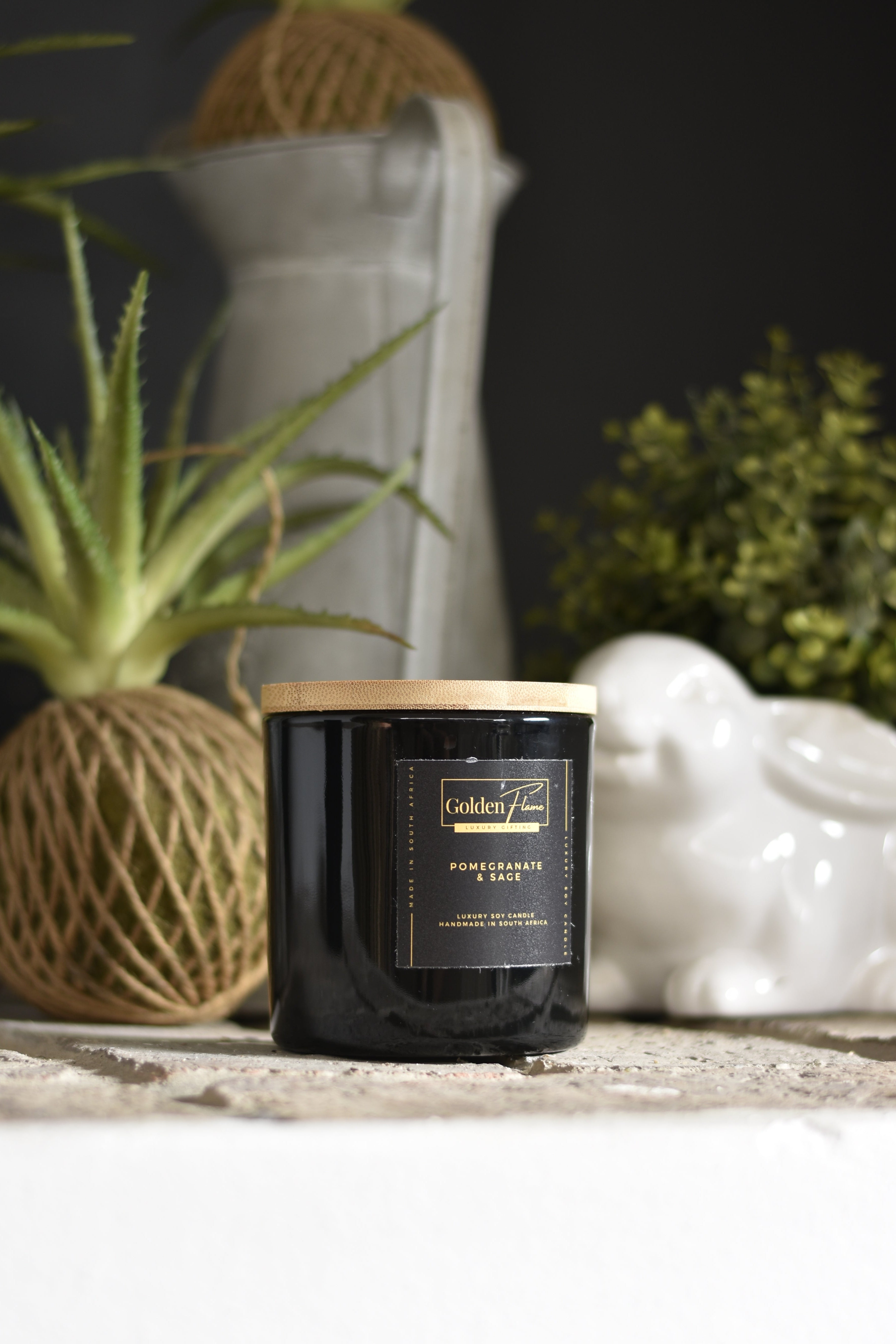 Pomegranate and Sage Soy Candle | Large