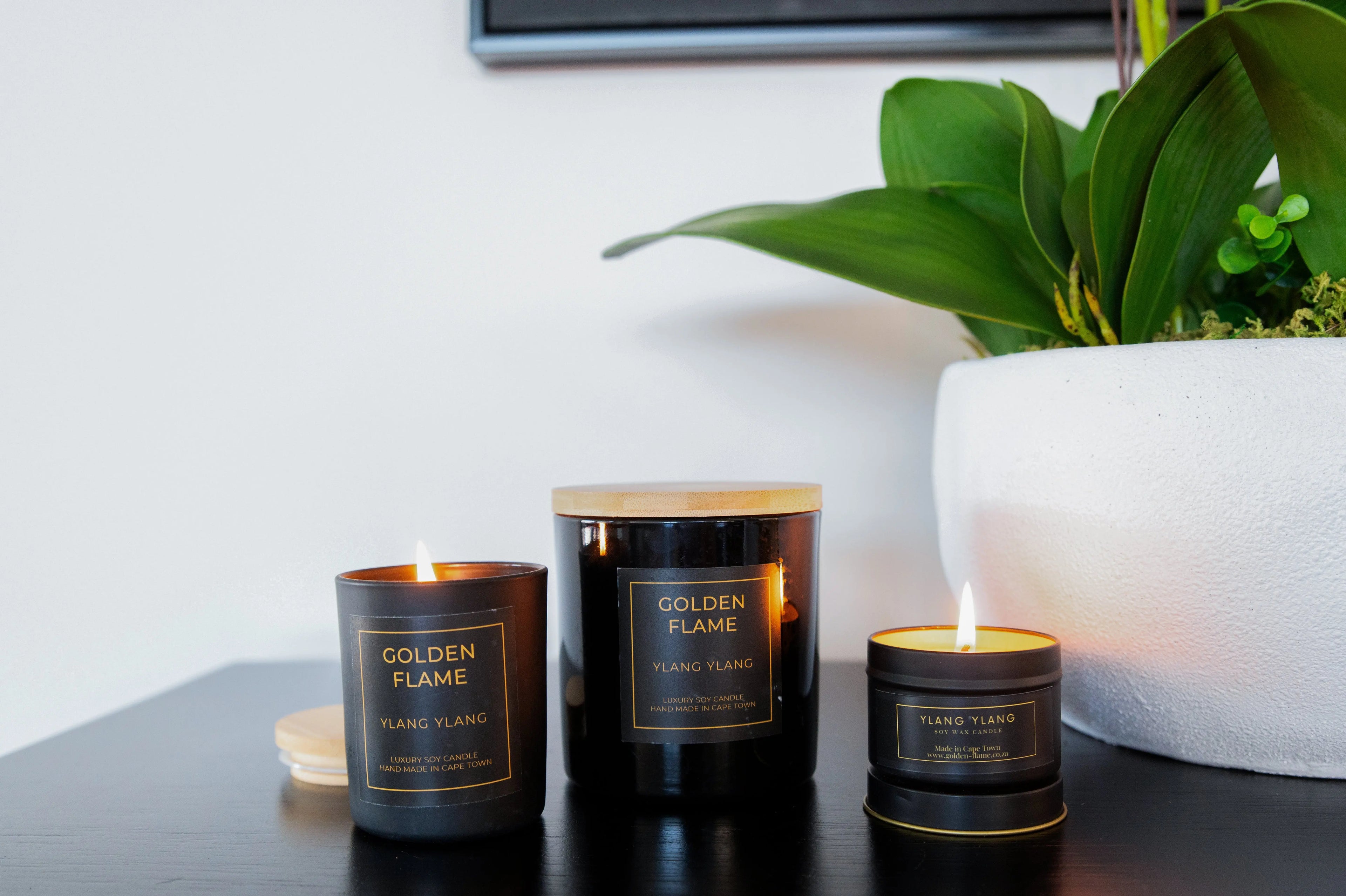 Ylang Ylang Soy Candle Golden Flame