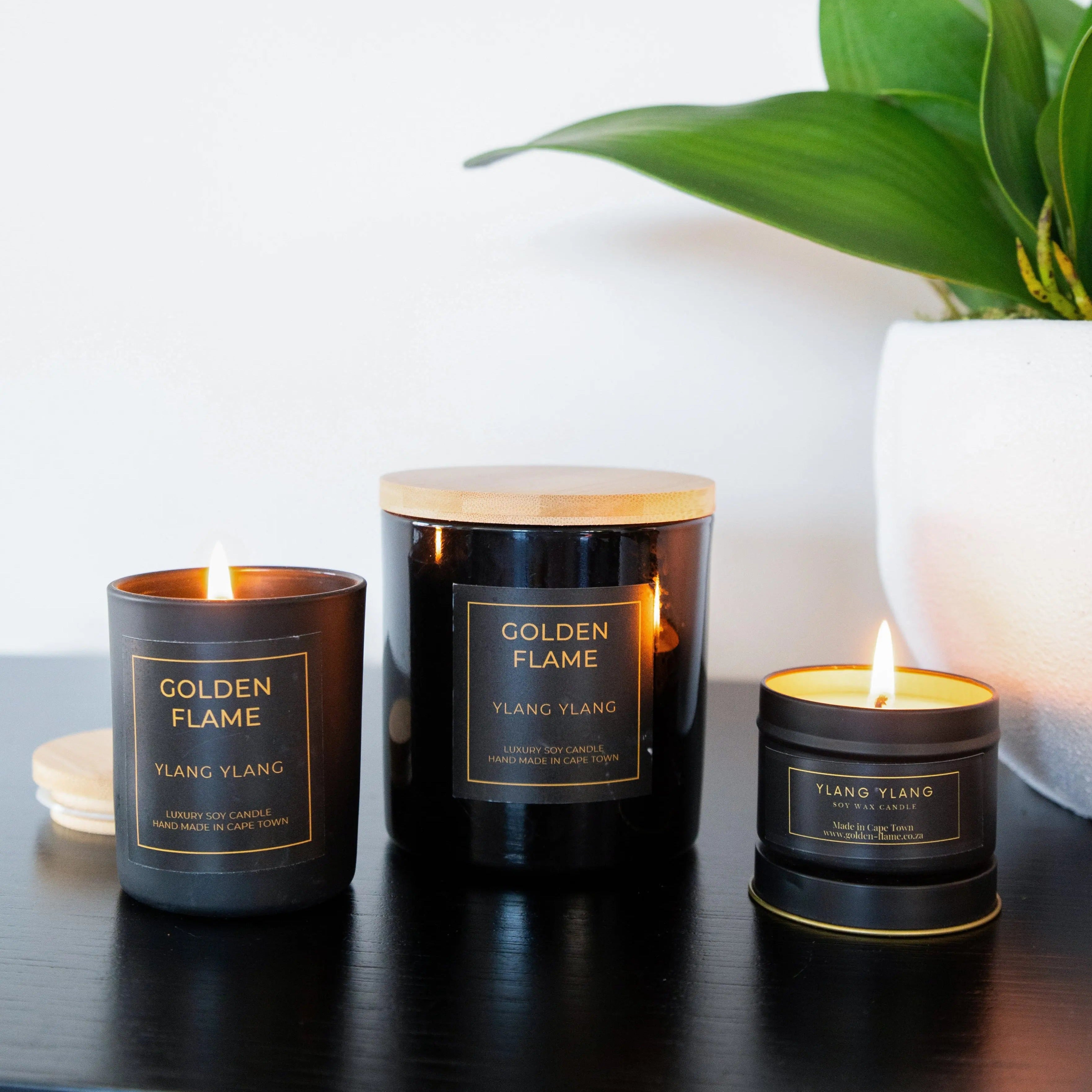 Ylang Ylang Soy Candle Golden Flame